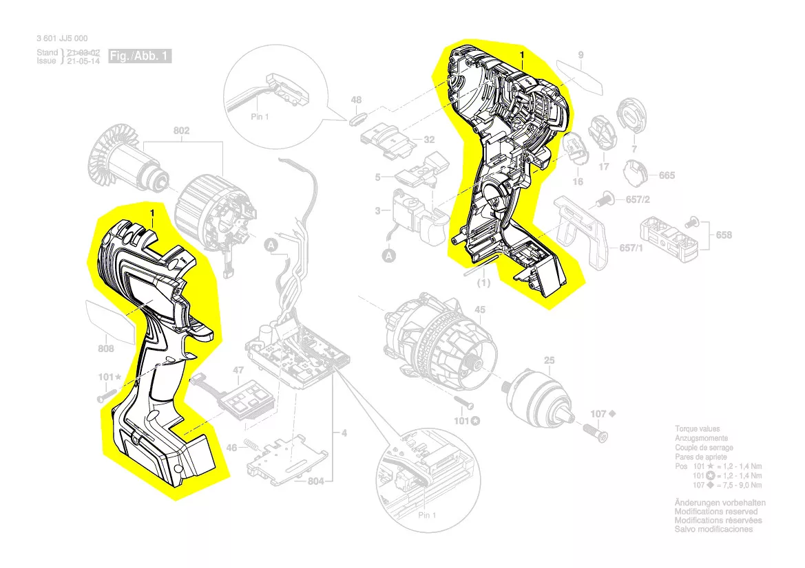 Carter réf. 1 600 A01 RC8 Bosch